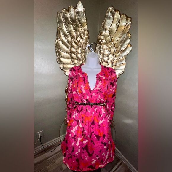 Diane Von Furstenberg Dresses & Skirts - Diane Von Furstenberg Eden Garden Silk Floral Aria Babydoll Dress, Tunic in Pink